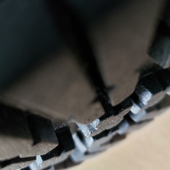 Leather Laced Combat Boot SIZE 9 black - Picture 8 of 10